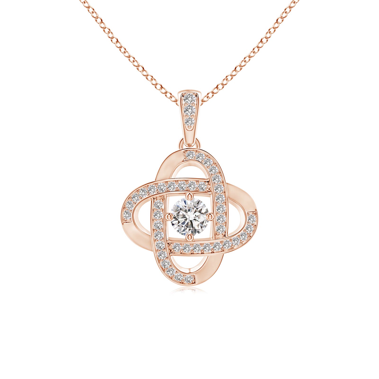 I-J, I1-I2 / 0.49 CT / 14 KT Rose Gold