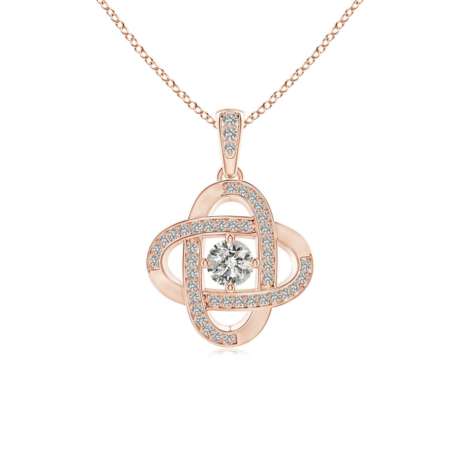 K, I3 / 0.49 CT / 14 KT Rose Gold