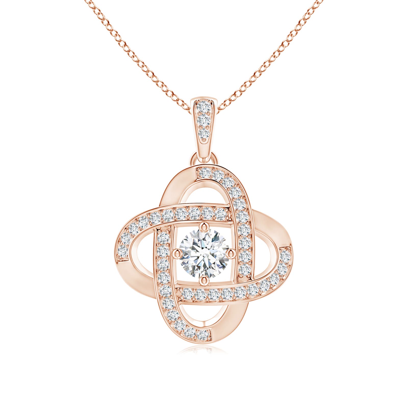 F-G, VS / 0.74 CT / 14 KT Rose Gold