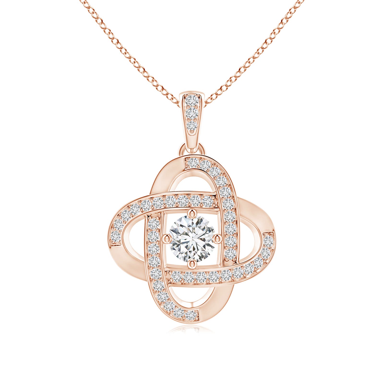 H, SI2 / 0.74 CT / 14 KT Rose Gold