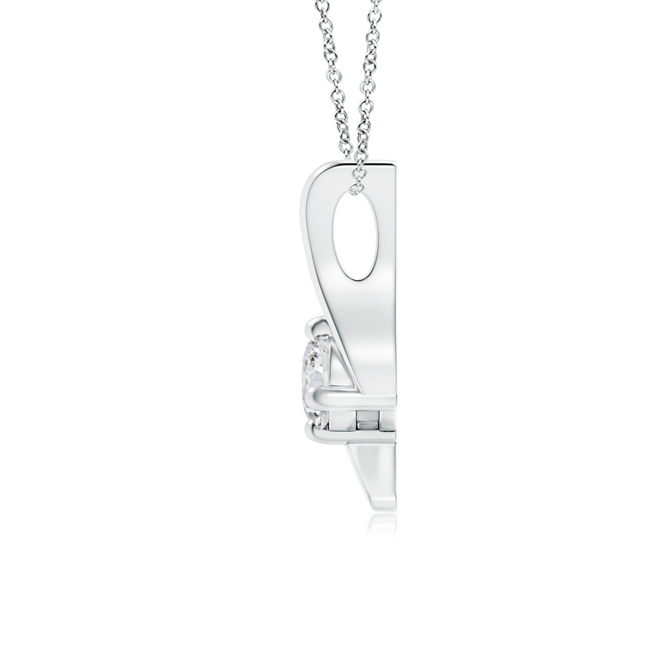 4.1mm HSI2 Prong-Set Diamond Solitaire Bypass Pendant in White Gold side 199
