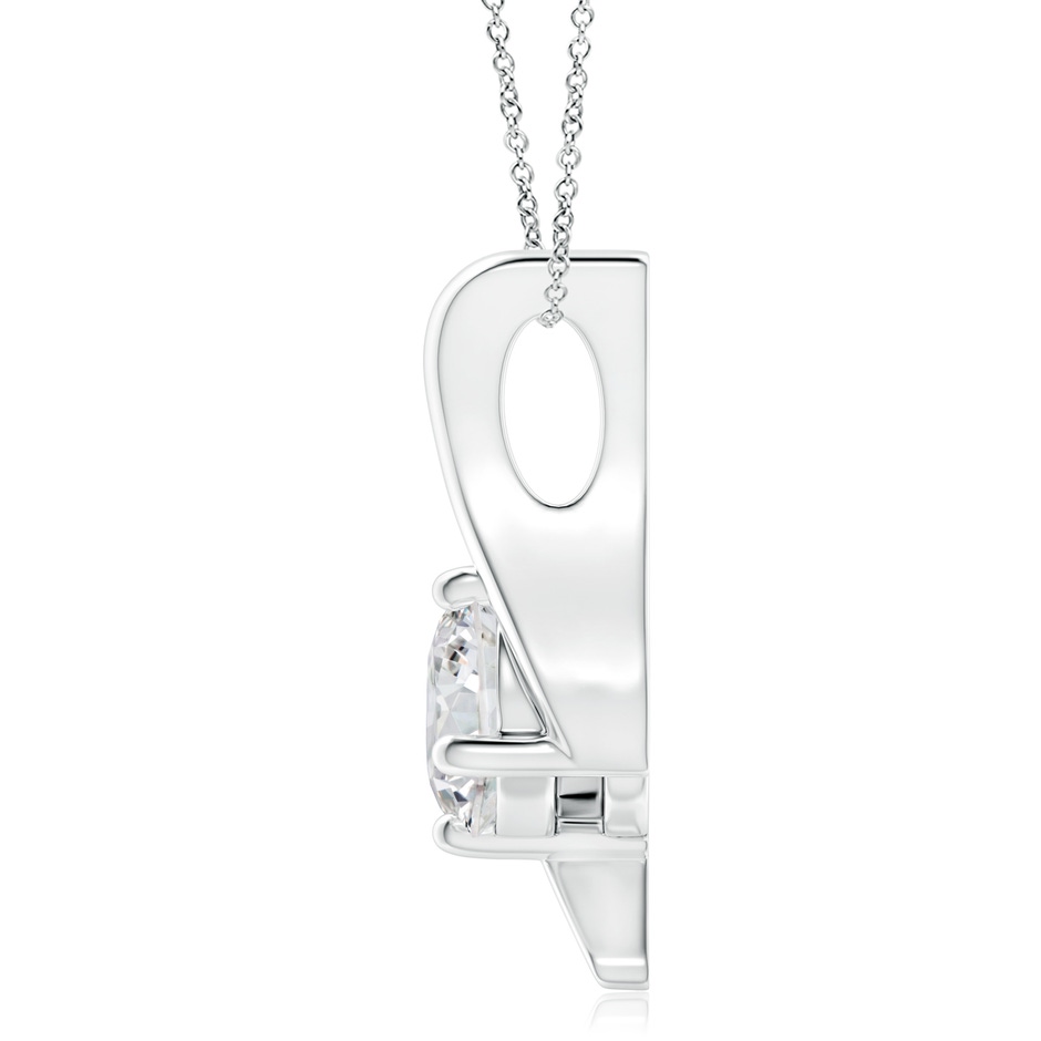 7.4mm HSI2 Prong-Set Diamond Solitaire Bypass Pendant in White Gold side 199