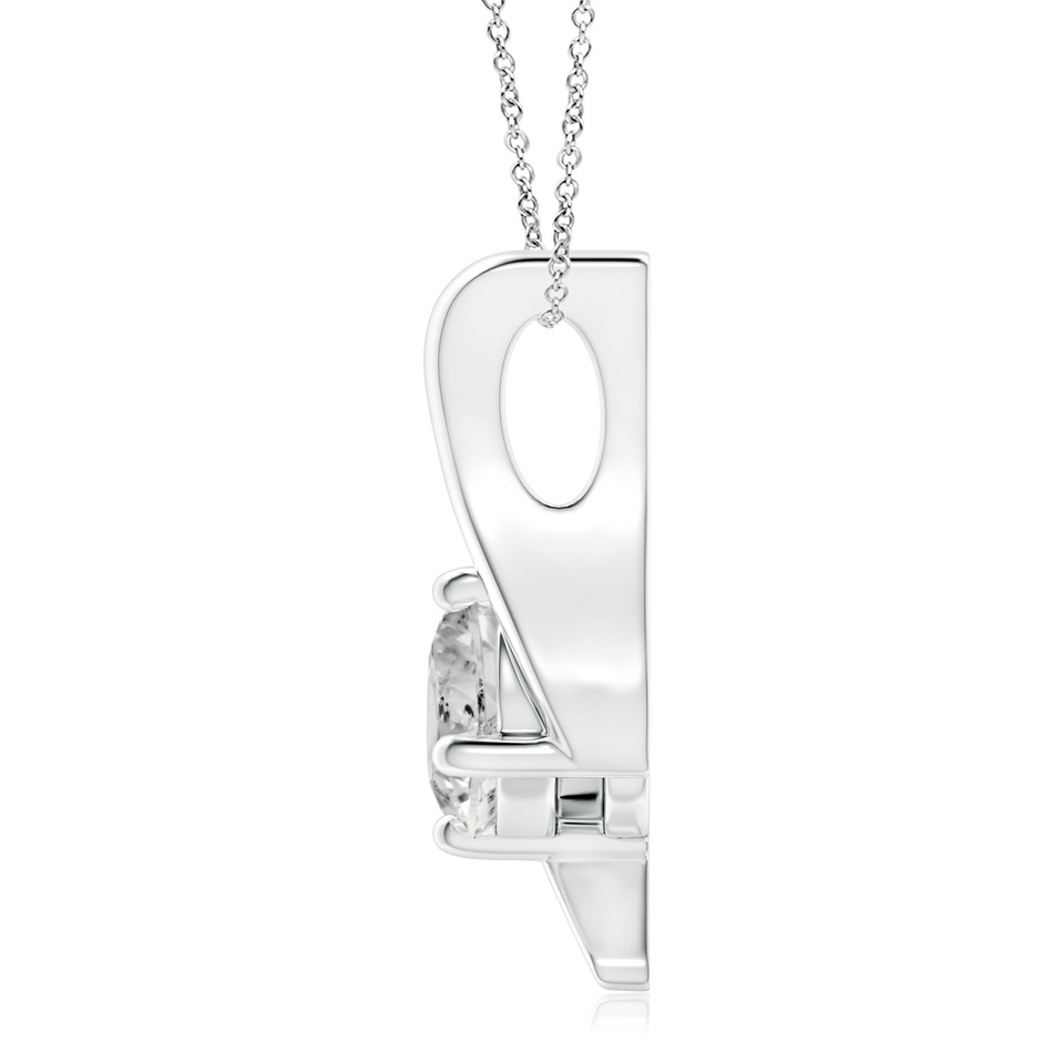 7.4mm KI3 Prong-Set Diamond Solitaire Bypass Pendant in White Gold side 199