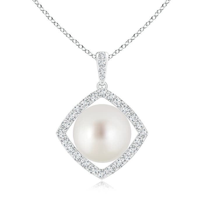 AAA - South Sea Cultured Pearl / 7.52 CT / 14 KT White Gold