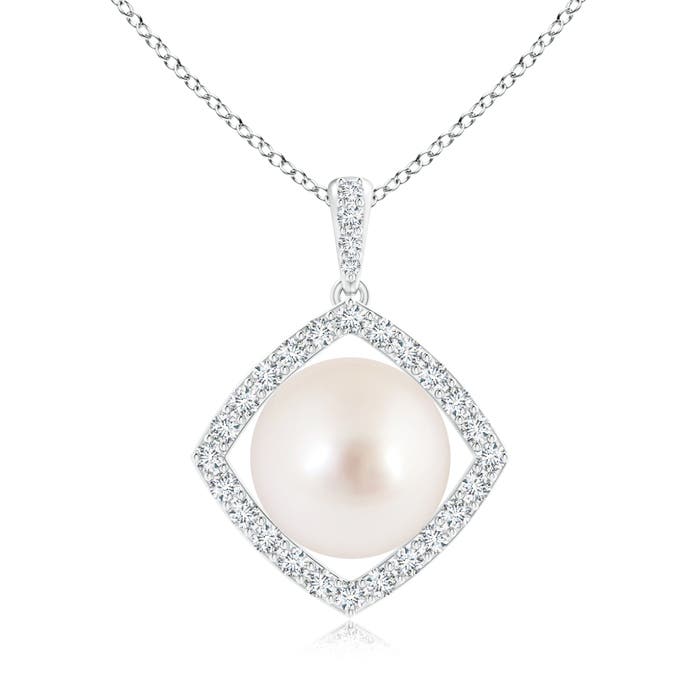 AAAA - South Sea Cultured Pearl / 7.52 CT / 14 KT White Gold