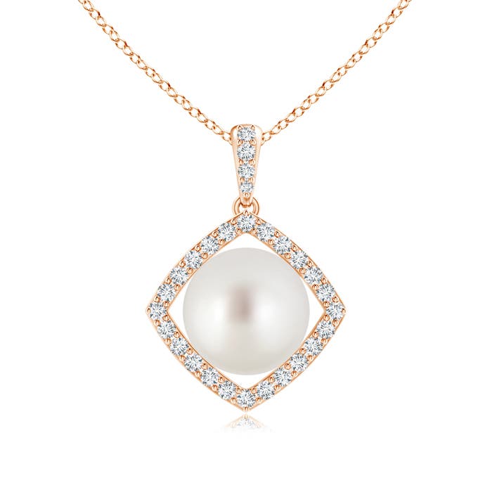 AAA - South Sea Cultured Pearl / 5.52 CT / 14 KT Rose Gold