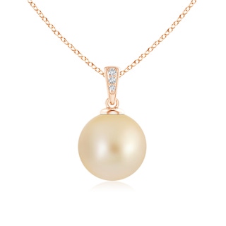 Round AA Golden South Sea Cultured Pearl