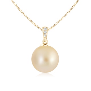 Round AA Golden South Sea Cultured Pearl