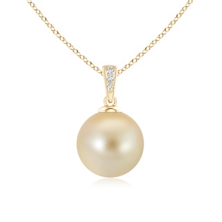 Round AAA Golden South Sea Cultured Pearl