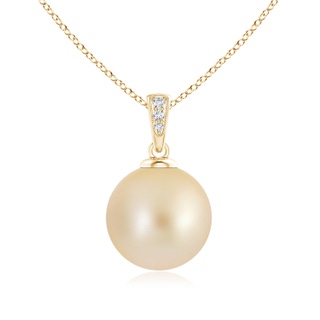 Round AA Golden South Sea Cultured Pearl