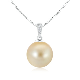 Round AAA Golden South Sea Cultured Pearl