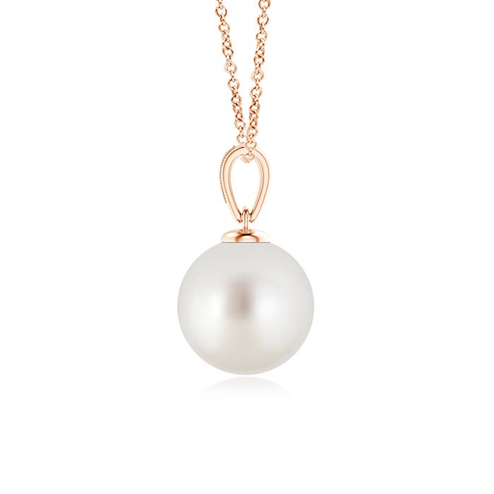 AAA - South Sea Cultured Pearl / 7.22 CT / 14 KT Rose Gold