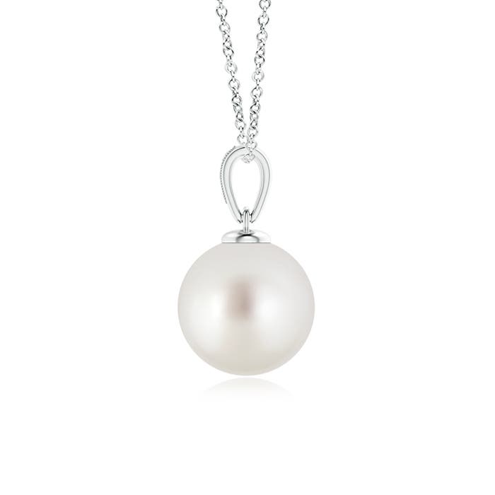 AAA - South Sea Cultured Pearl / 7.22 CT / 14 KT White Gold