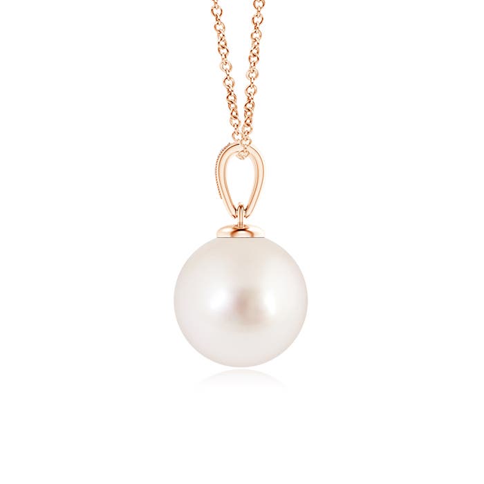 AAAA - South Sea Cultured Pearl / 7.22 CT / 14 KT Rose Gold