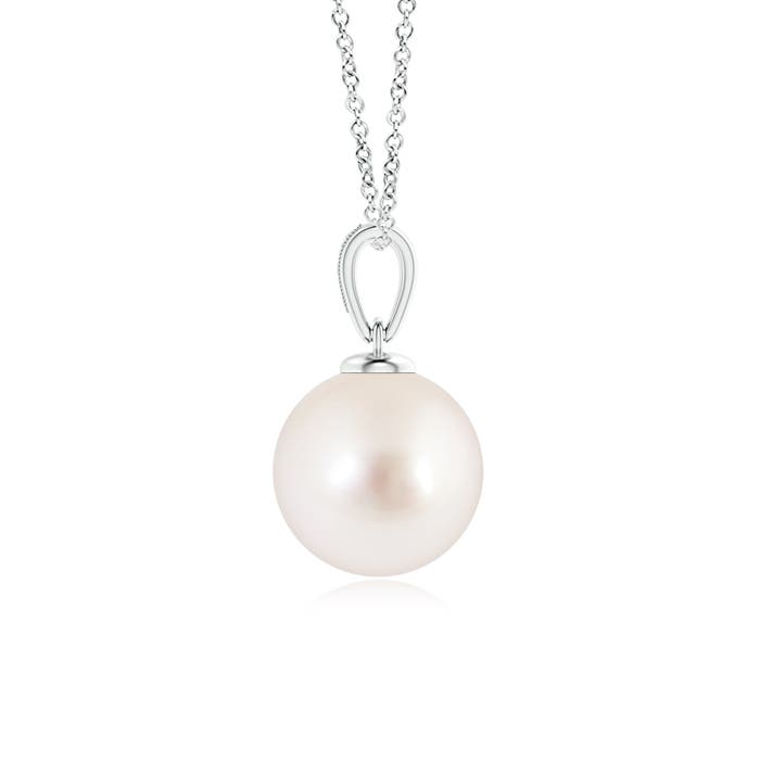 AAAA - South Sea Cultured Pearl / 7.22 CT / 14 KT White Gold