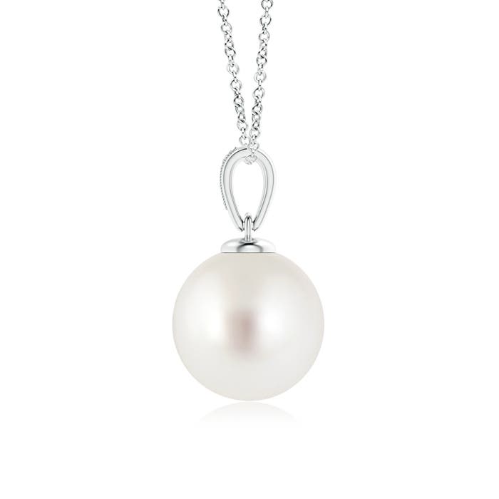 AAA - South Sea Cultured Pearl / 9.62 CT / 14 KT White Gold