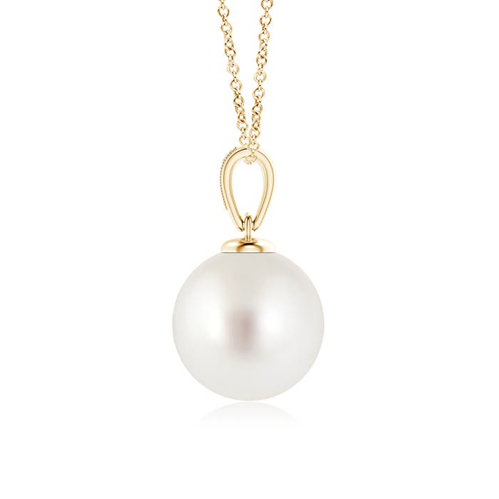 AAA - South Sea Cultured Pearl / 9.62 CT / 14 KT Yellow Gold