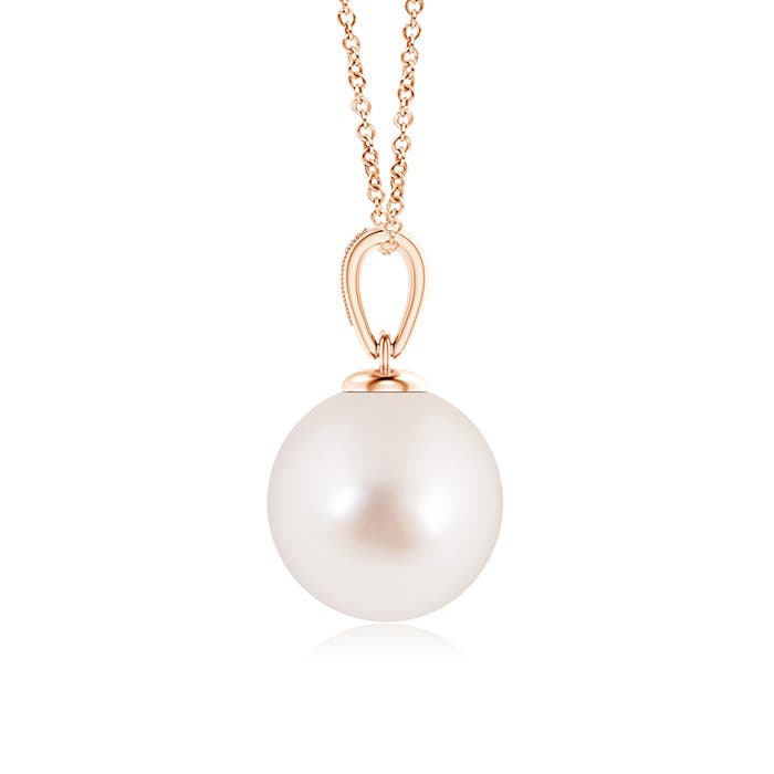 AAAA - South Sea Cultured Pearl / 9.62 CT / 14 KT Rose Gold