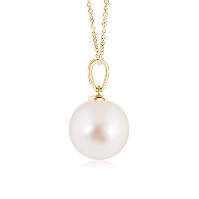 AAAA - South Sea Cultured Pearl / 9.62 CT / 14 KT Yellow Gold