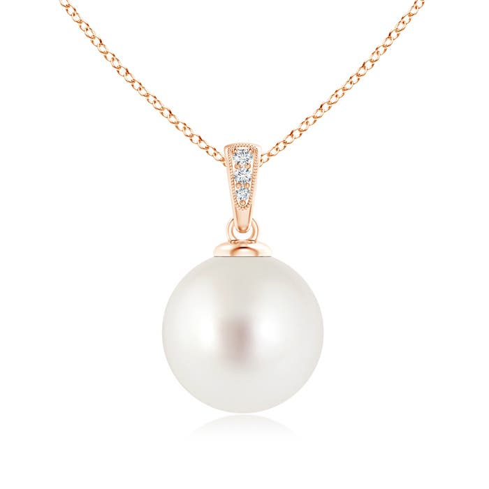 AAA - South Sea Cultured Pearl / 12.53 CT / 14 KT Rose Gold