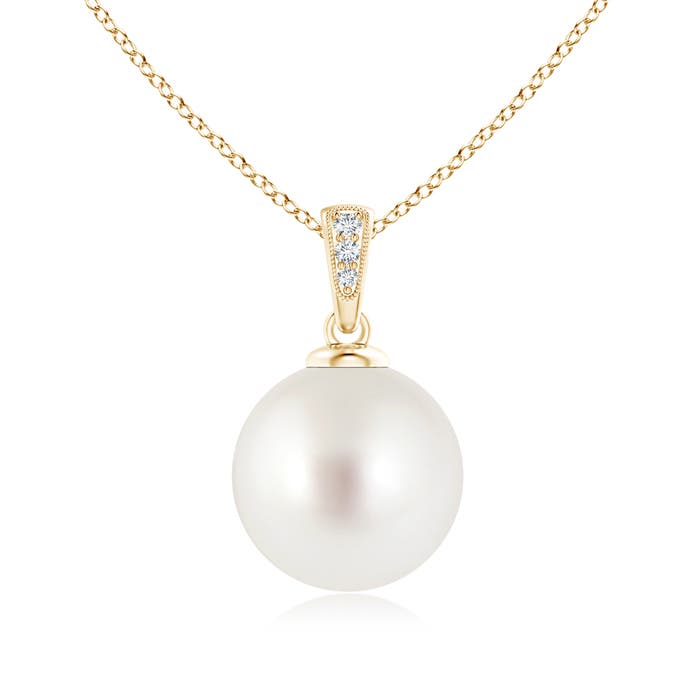 AAA - South Sea Cultured Pearl / 12.53 CT / 14 KT Yellow Gold