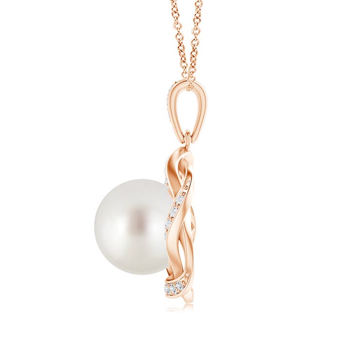 AAA - South Sea Cultured Pearl / 7.51 CT / 14 KT Rose Gold