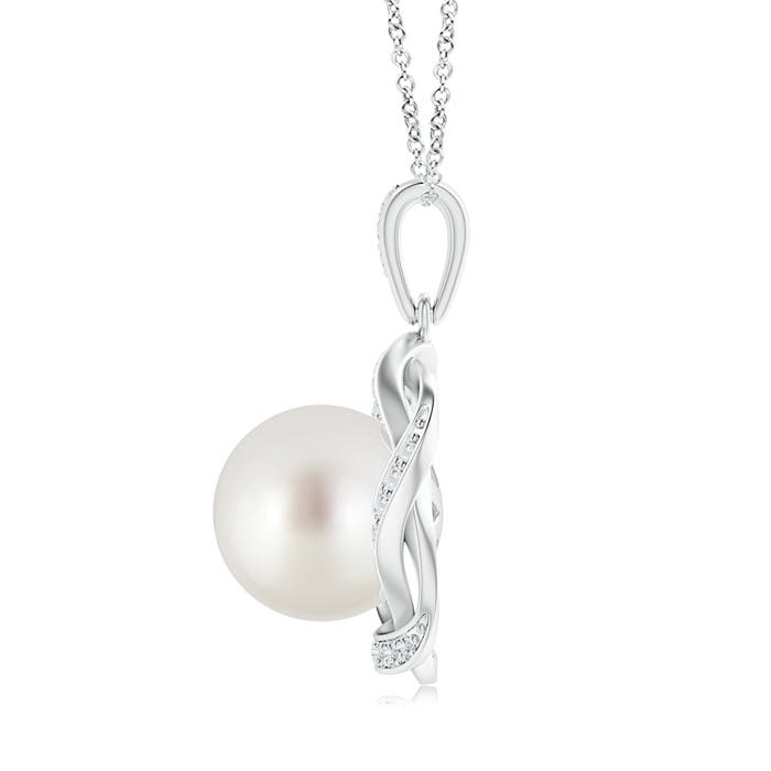 AAA - South Sea Cultured Pearl / 7.51 CT / 14 KT White Gold