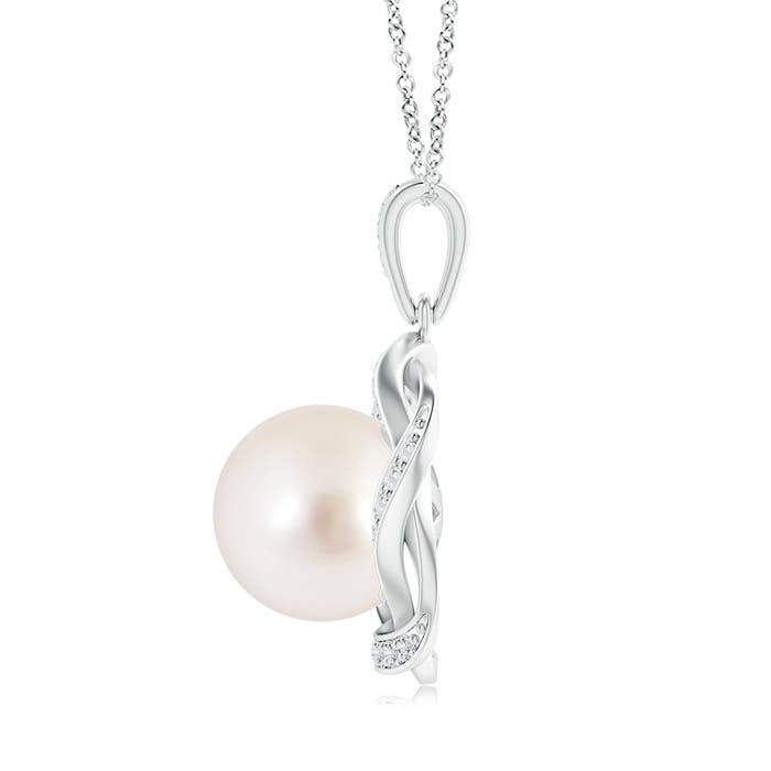 AAAA - South Sea Cultured Pearl / 7.51 CT / 14 KT White Gold