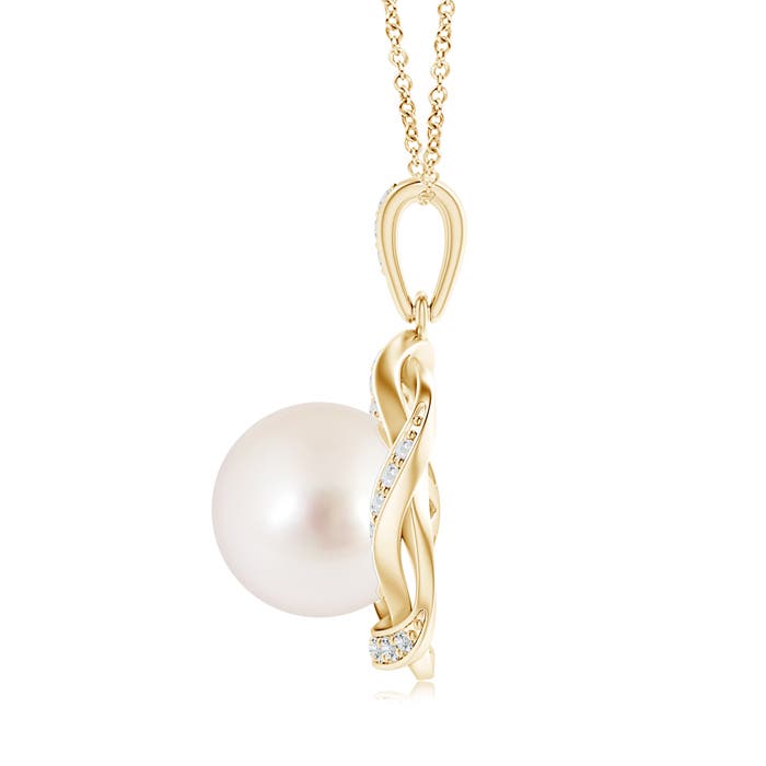 AAAA - South Sea Cultured Pearl / 7.51 CT / 14 KT Yellow Gold