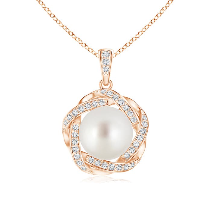 AAA - South Sea Cultured Pearl / 5.48 CT / 14 KT Rose Gold