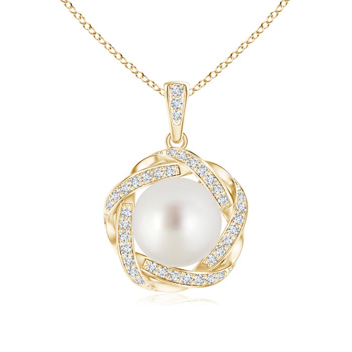 AAA - South Sea Cultured Pearl / 5.48 CT / 14 KT Yellow Gold