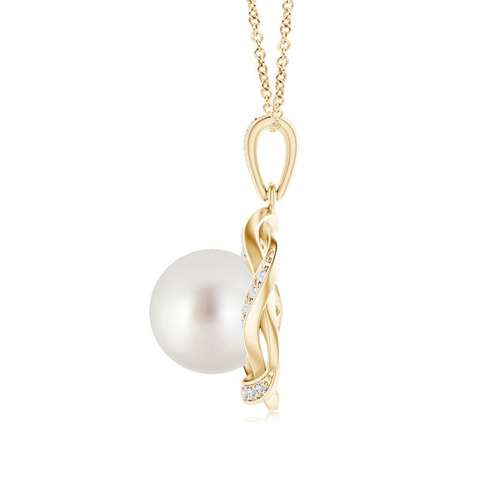 AAA - South Sea Cultured Pearl / 5.48 CT / 14 KT Yellow Gold