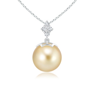 Round AAAA Golden South Sea Cultured Pearl