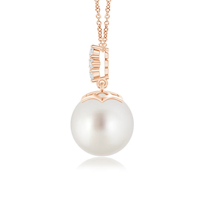 AAA - South Sea Cultured Pearl / 7.3 CT / 14 KT Rose Gold