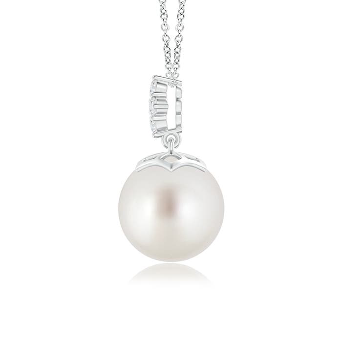 AAA - South Sea Cultured Pearl / 7.3 CT / 14 KT White Gold