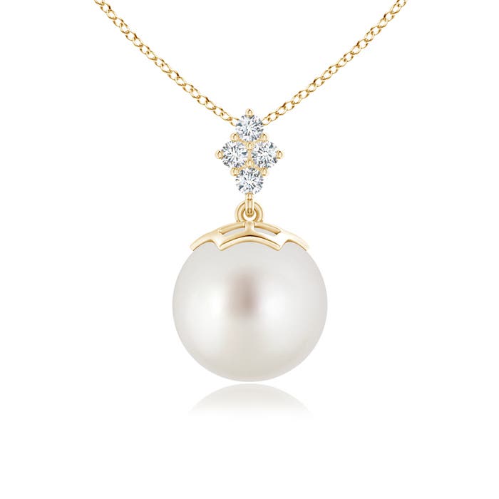 AAA - South Sea Cultured Pearl / 7.3 CT / 14 KT Yellow Gold