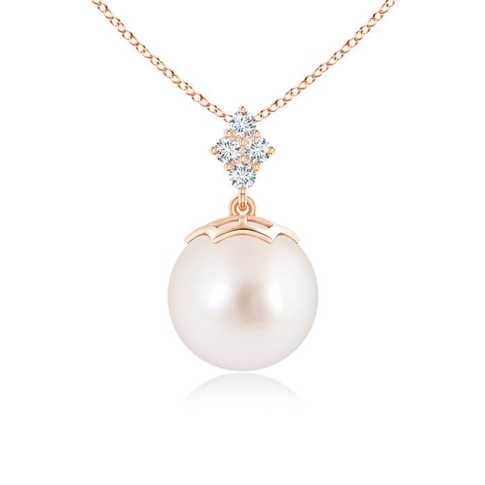 AAAA - South Sea Cultured Pearl / 7.3 CT / 14 KT Rose Gold