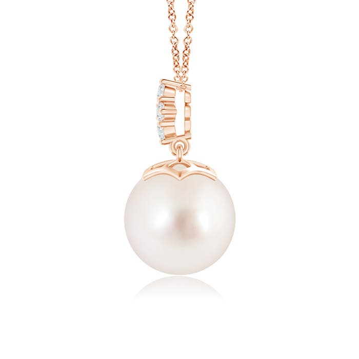 AAAA - South Sea Cultured Pearl / 7.3 CT / 14 KT Rose Gold