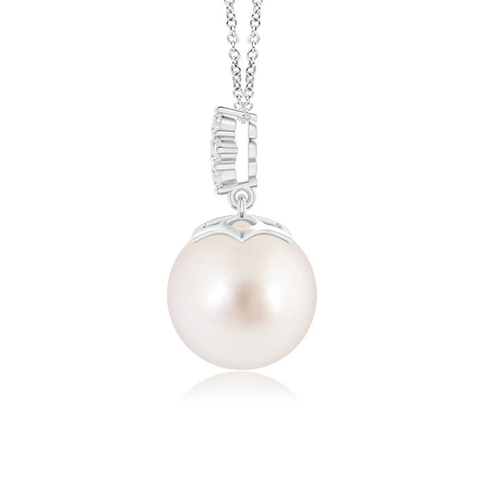 AAAA - South Sea Cultured Pearl / 7.3 CT / 14 KT White Gold