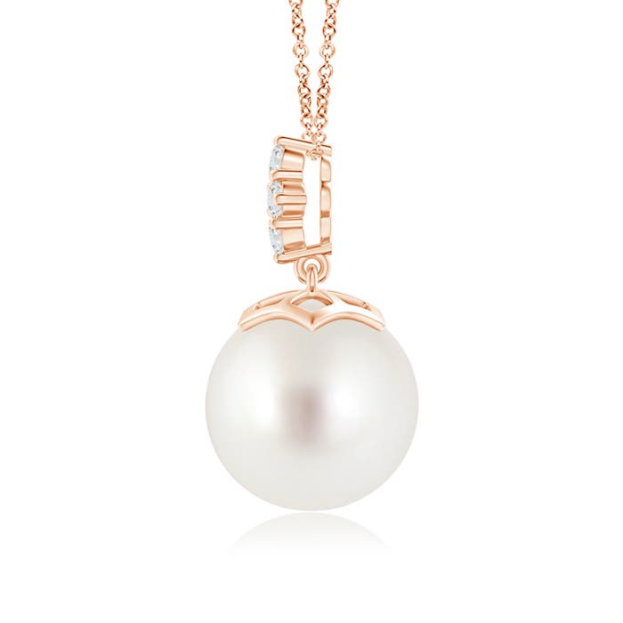 AAA - South Sea Cultured Pearl / 9.74 CT / 14 KT Rose Gold