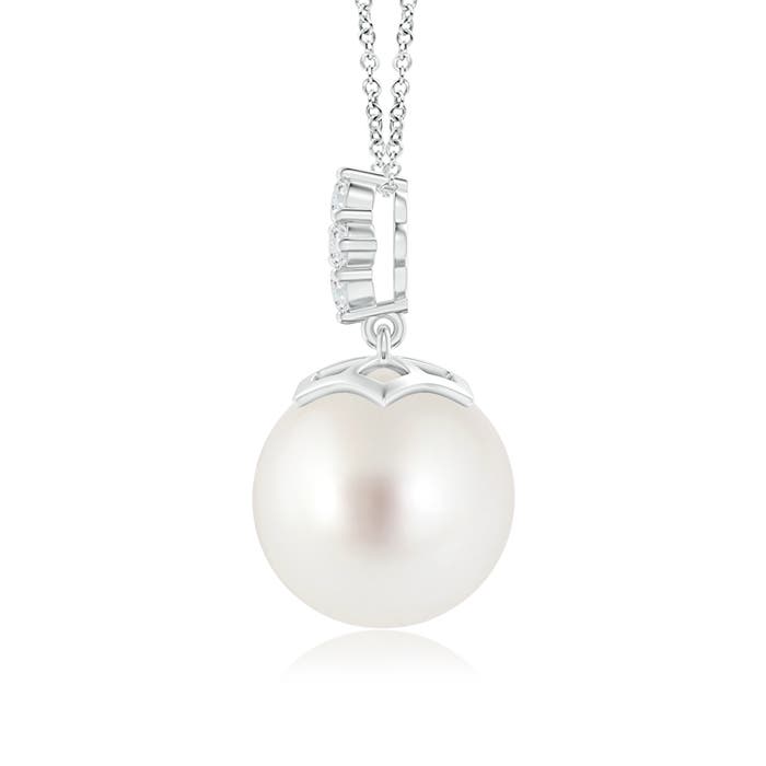 AAA - South Sea Cultured Pearl / 9.74 CT / 14 KT White Gold