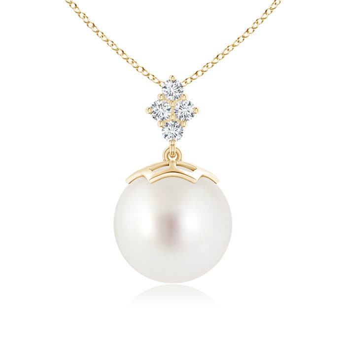 AAA - South Sea Cultured Pearl / 9.74 CT / 14 KT Yellow Gold