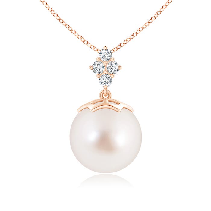 AAAA - South Sea Cultured Pearl / 9.74 CT / 14 KT Rose Gold