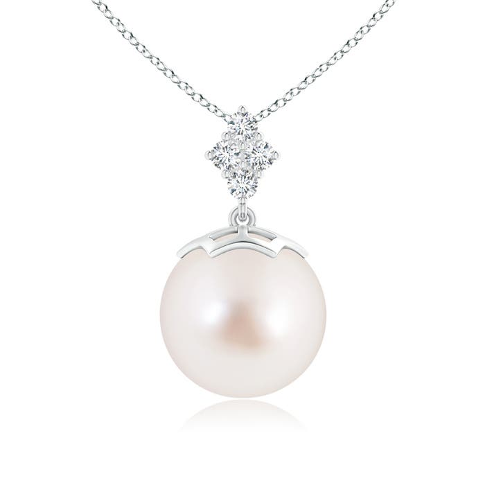 AAAA - South Sea Cultured Pearl / 9.74 CT / 14 KT White Gold