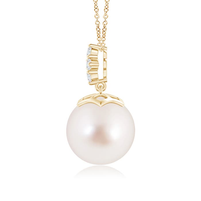 AAAA - South Sea Cultured Pearl / 9.74 CT / 14 KT Yellow Gold