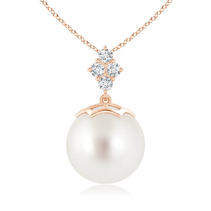 AAA - South Sea Cultured Pearl / 12.68 CT / 14 KT Rose Gold