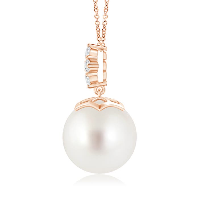 AAA - South Sea Cultured Pearl / 12.68 CT / 14 KT Rose Gold