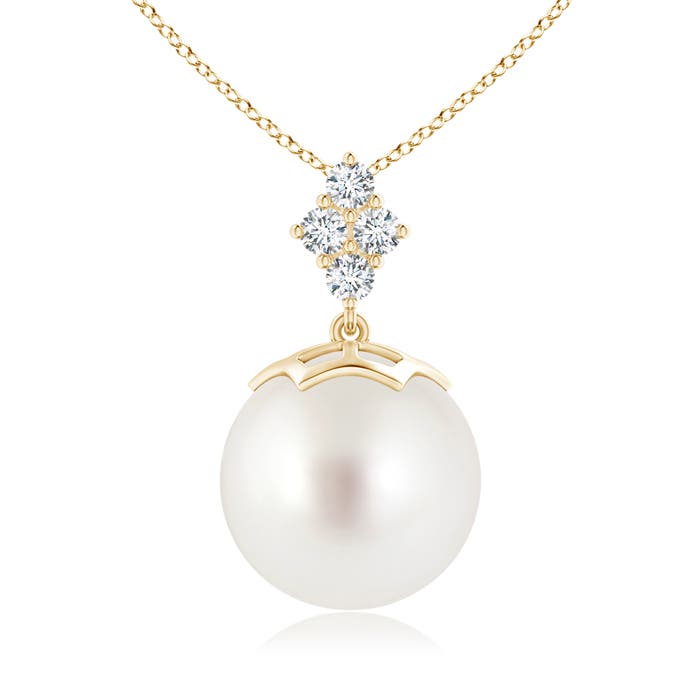 AAA - South Sea Cultured Pearl / 12.68 CT / 14 KT Yellow Gold