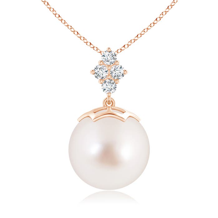 AAAA - South Sea Cultured Pearl / 12.68 CT / 14 KT Rose Gold