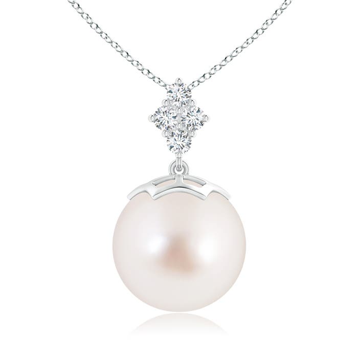 AAAA - South Sea Cultured Pearl / 12.68 CT / 14 KT White Gold